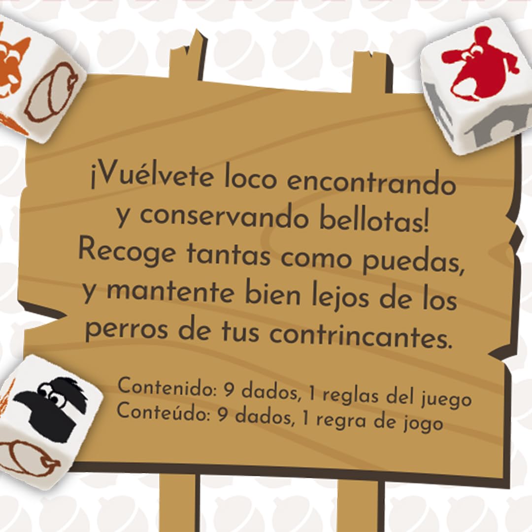 Old Teddys/Game Factory 6352 - Go Nuts!, Juego de Dados de Bolsillo, Push Your Luck. Más 8 años
