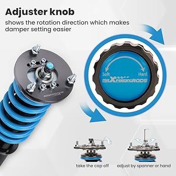 bmw e36 フルタップ　車高調　maxspeed Amazon.com: maXpeedingrods Coilover Struts for BMW 3 E36