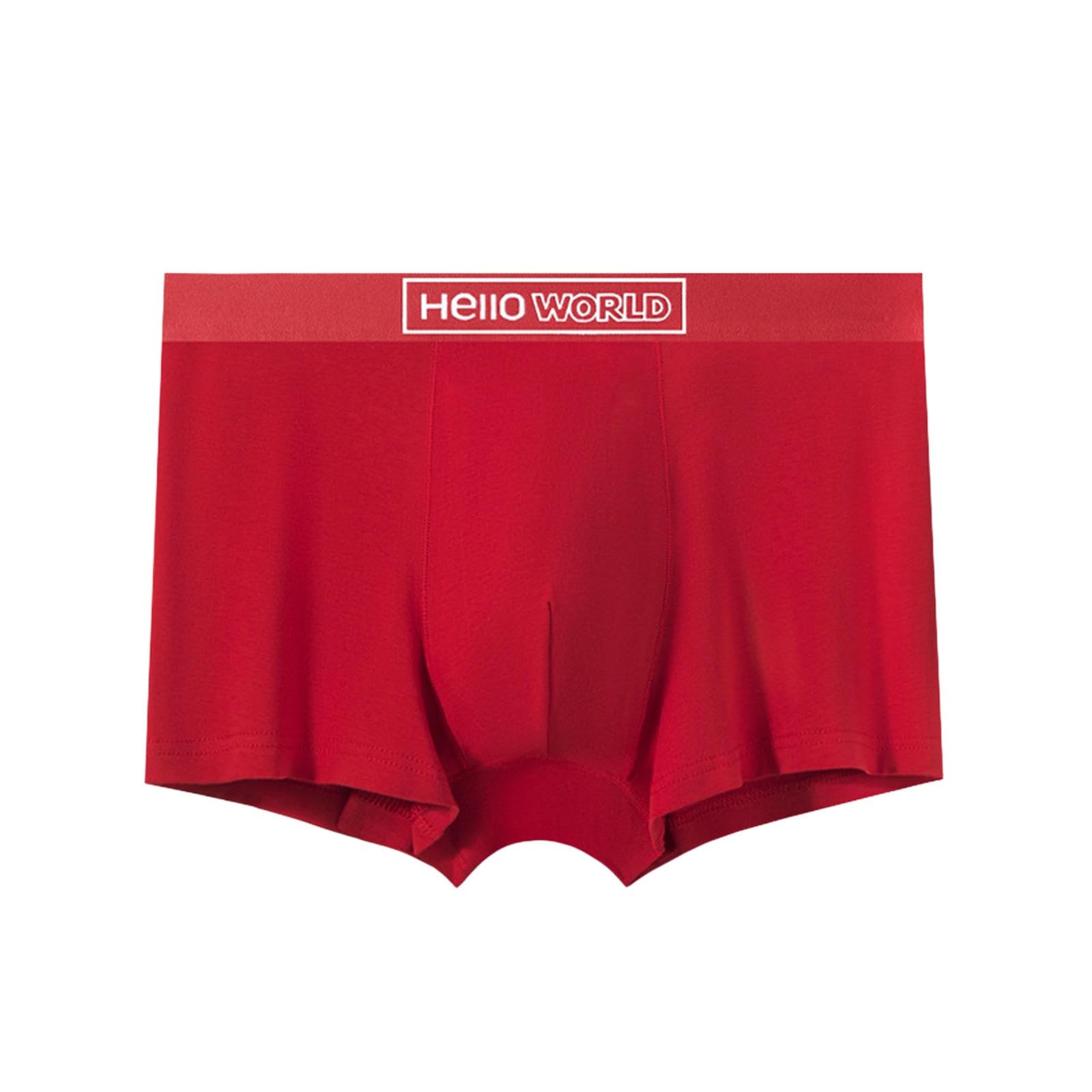 Boxer Uomo Short da Maschile per Maschi Cotone Rosso Antibatterico Rosso-01-xxl-6pcs