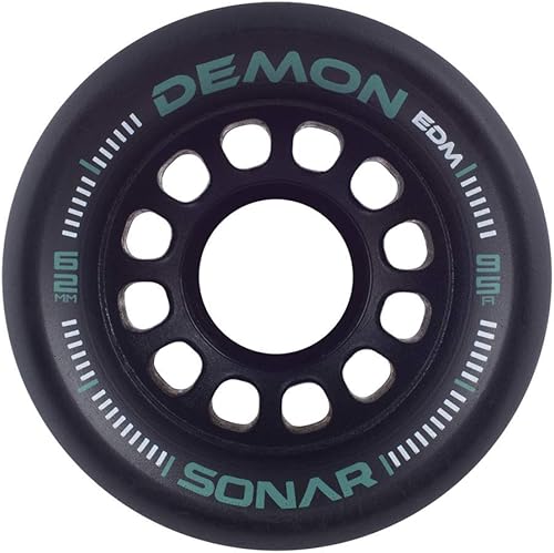 Miniatura 2 de Sonar Wheels - Demon EDM - Ruedas para patines - Paquete de 4 ruedas de 1.693 in x 2.441 in