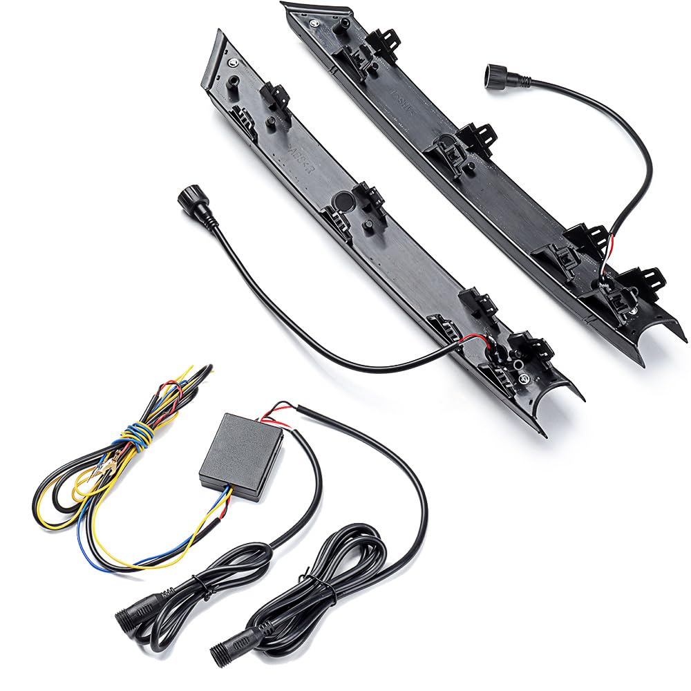 CX5 LED DRL Dynamic Xenon White/Amber Daytime Running Light Assembly For 2017-2021 Models Sport, Touring, Grand Touring MA1038138 MA1039138, KB8A50C11E, KB8A50C21E (WITHOUT Fog Lamp Hole)