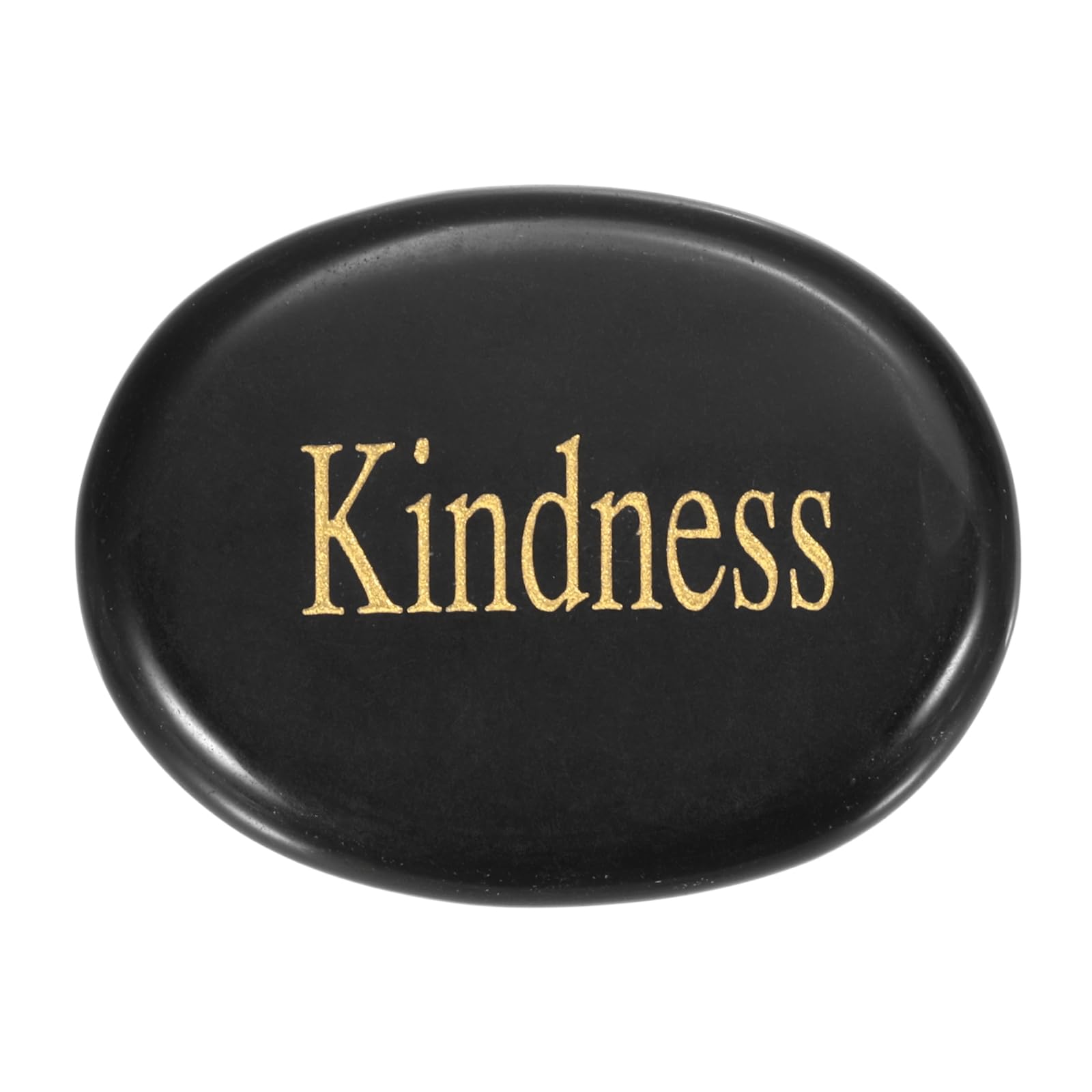 PATIKIL Natural Thumb Worry Stone, 1.7"x1.3" Oval Crystal Stone with Inspirational Words