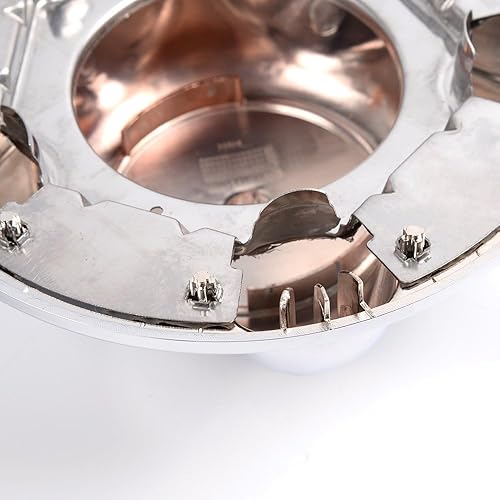 Vista 115 de GRAND ORANGE 4 tapas centrales de rueda cromadas para llantas de remolque de 3 1/4 pulgadas, 3.25 pulgadas, orificio central, rayado ligero Ajuste