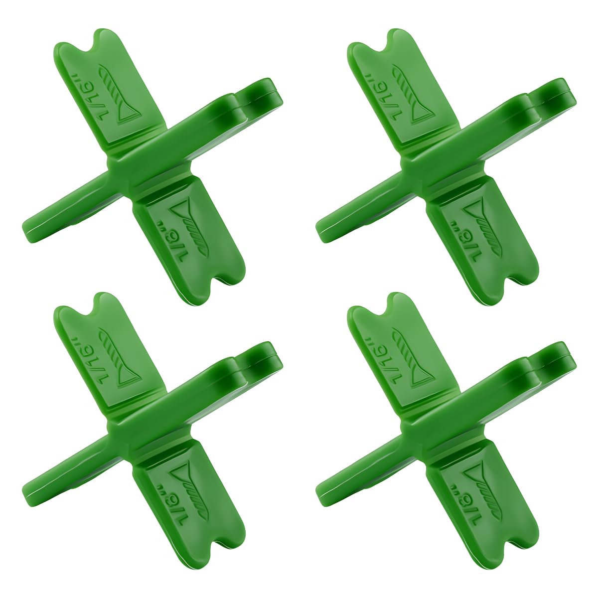 Lotsdonxia 4Pcs Stable Decking Spacers, Multi-Gap Recycled Spacers for Wood & Composite Decking, Prevent Warping & Ensure Drainage