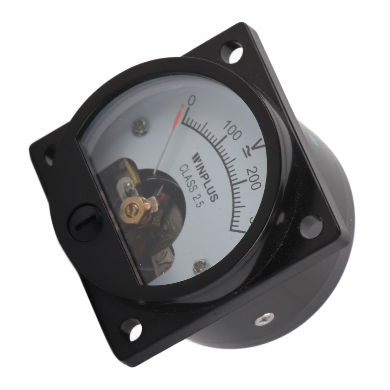 Voltmetro Analogico Pannello Quadrante Rotondo ABS SO‑45 AC 0‑300 V Nero