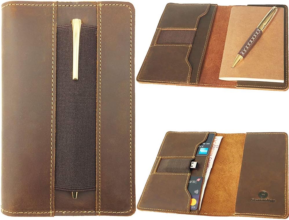 Leather Field Notes Cover, Moleskine Cahier Journal Cover Handmade