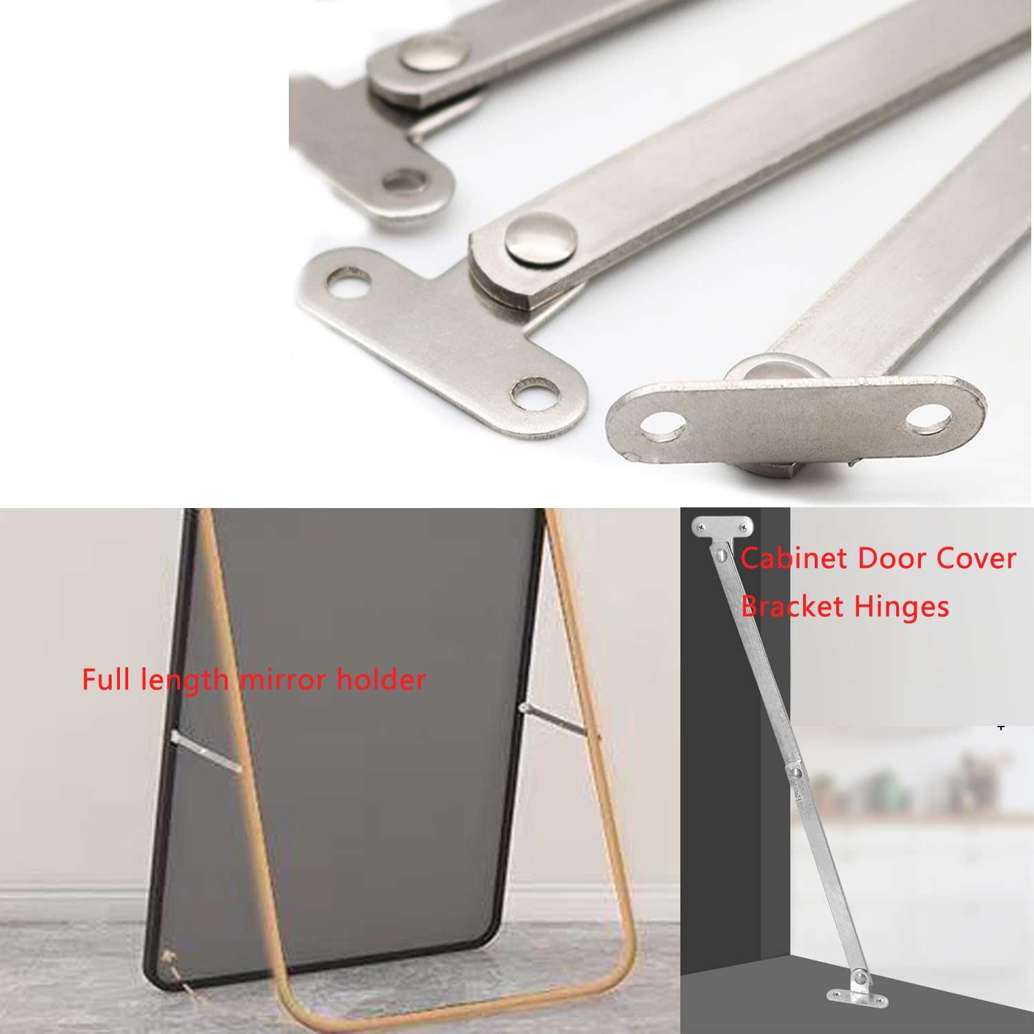 Cabinet Door Hinges - 2 Pack Folding Support -3