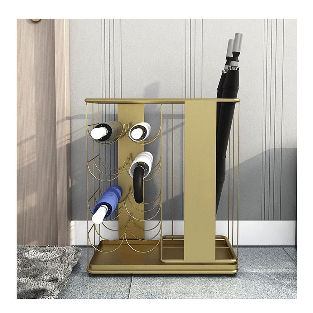 Rack de drainage parapluie grande capacité avec bac amovible pour entrée publique
