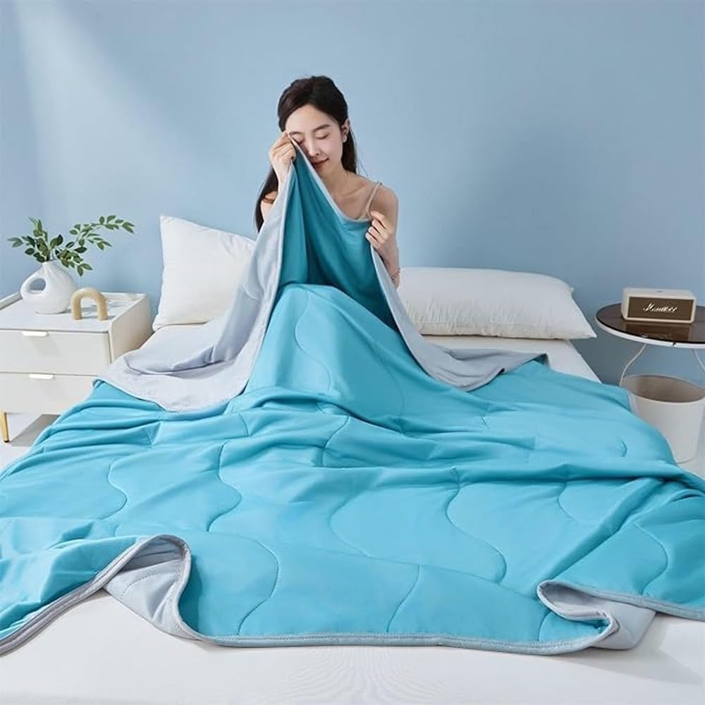 Coperta trapuntata leggera che,viola,altro