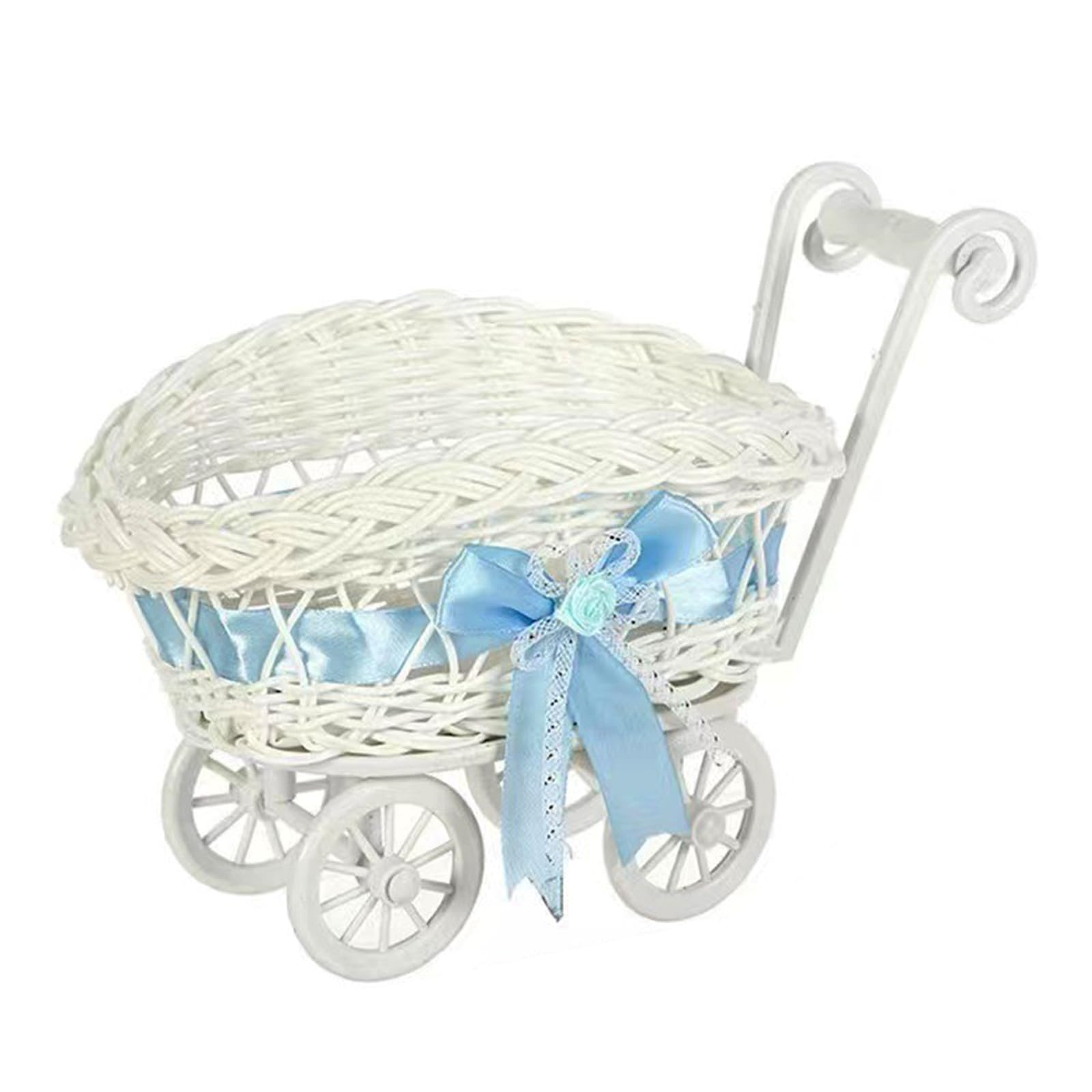 Kaeltsyn Candy Holder Basket for Birthdays and Celebration Snacks Storage Container with Handle Decoration Candy Container