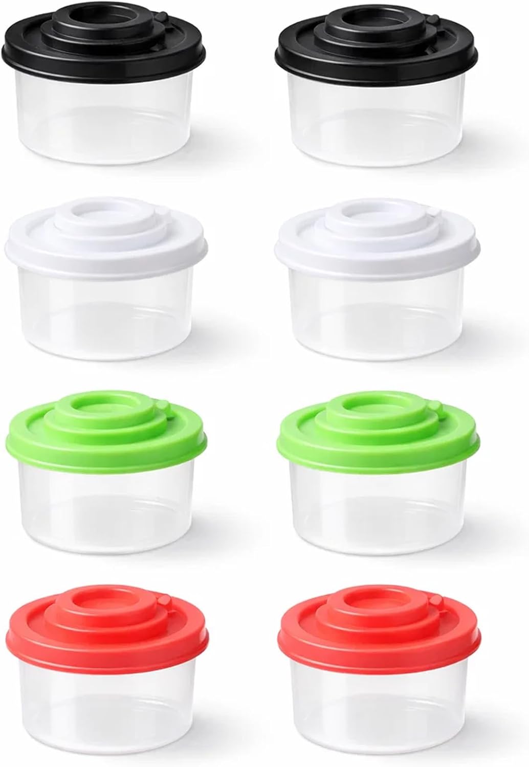 8Pcs Mini Salt and Pepper Shakers, Travel Salt and Pepper Shakers Mini, Travel Spice Containers Suitable for Kitchen, Dining Room, Picnic, Camping
