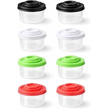 8Pcs Mini Salt and Pepper Shakers, Travel Salt and Pepper Shakers Mini, Travel Spice Containers Suitable for Kitchen, Dining Room, Picnic, Camping