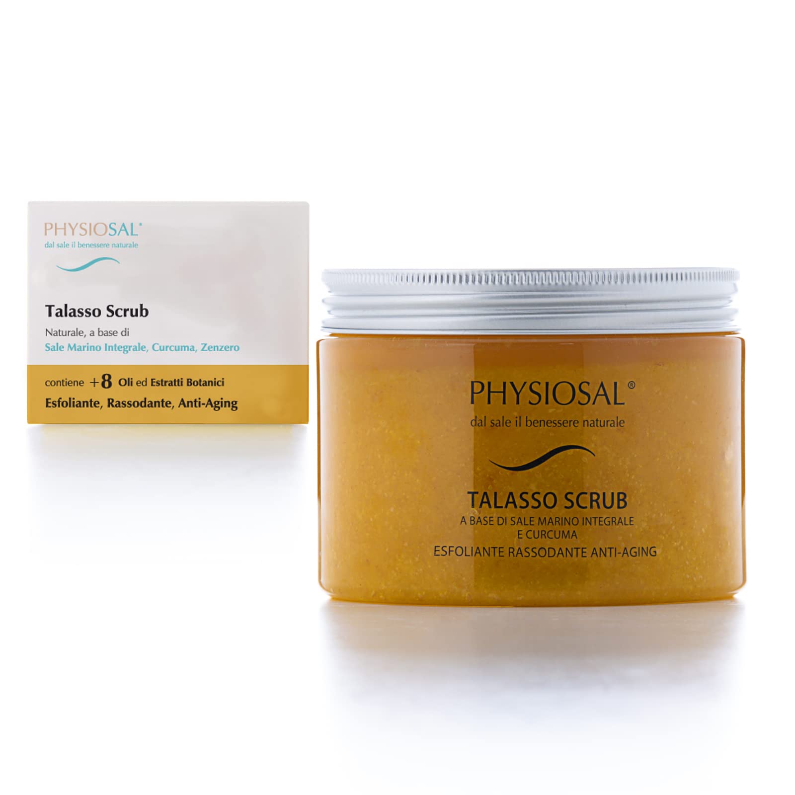 Physiosal - Talasso Scrub Sale Marino e Curcuma Esfoliante Antietà - 450g