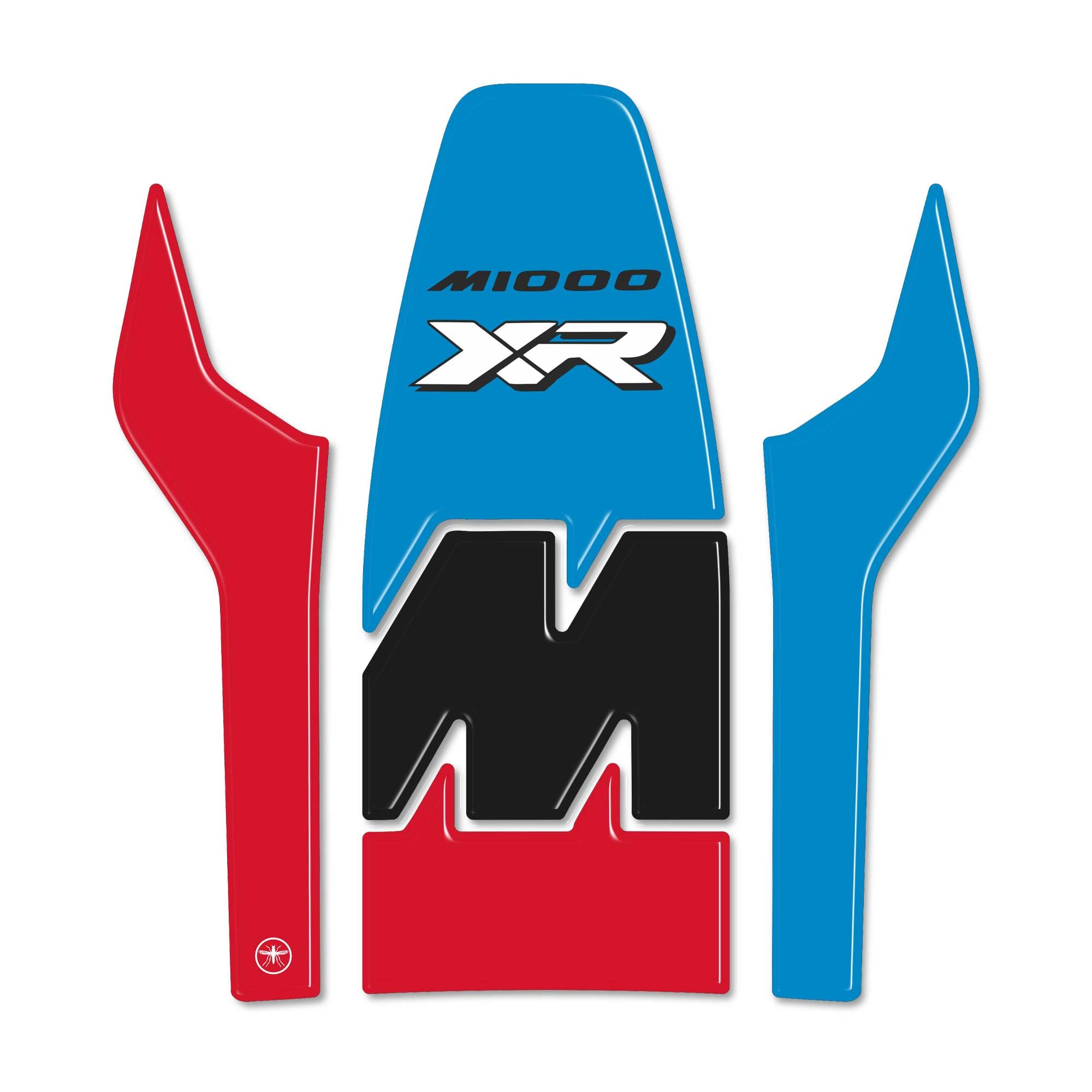 labelbike - Adesivo 3D Moto Paraserbatoio Protezione e Decorazione in Resina Compatibile con BMW M 1000 XR