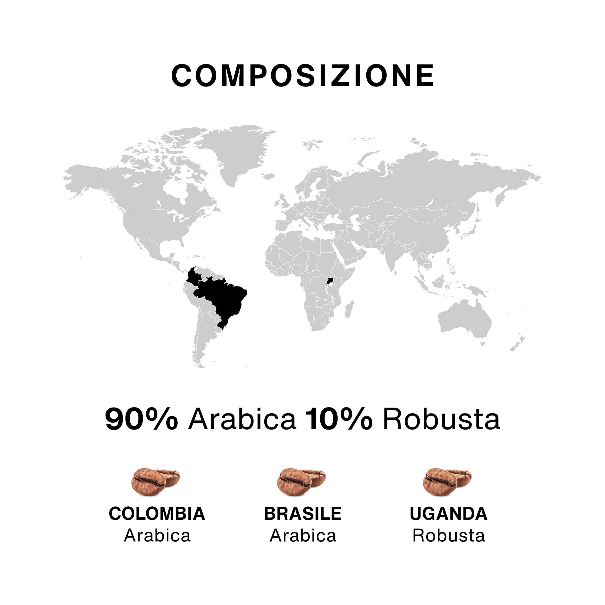 Italian Coffee 280 Capsule Caffè Genova Dek Compatibile con Lavazza A Modo Mio