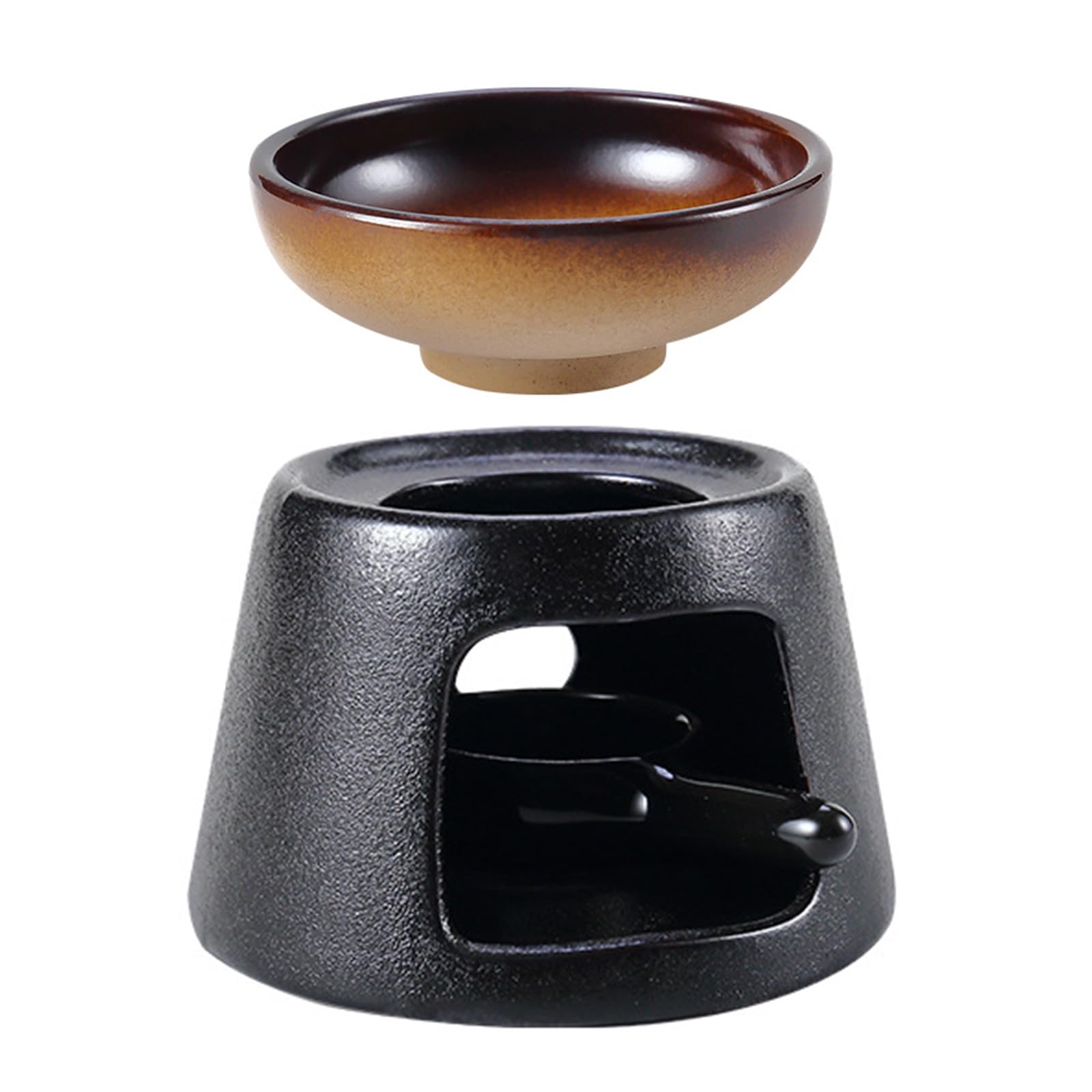 Ceramics Aromatherapies Burners for Essential Oil Melts Warmer Stove with Tealight Holder Spoon Set Accessories Teapot Heater with Holder