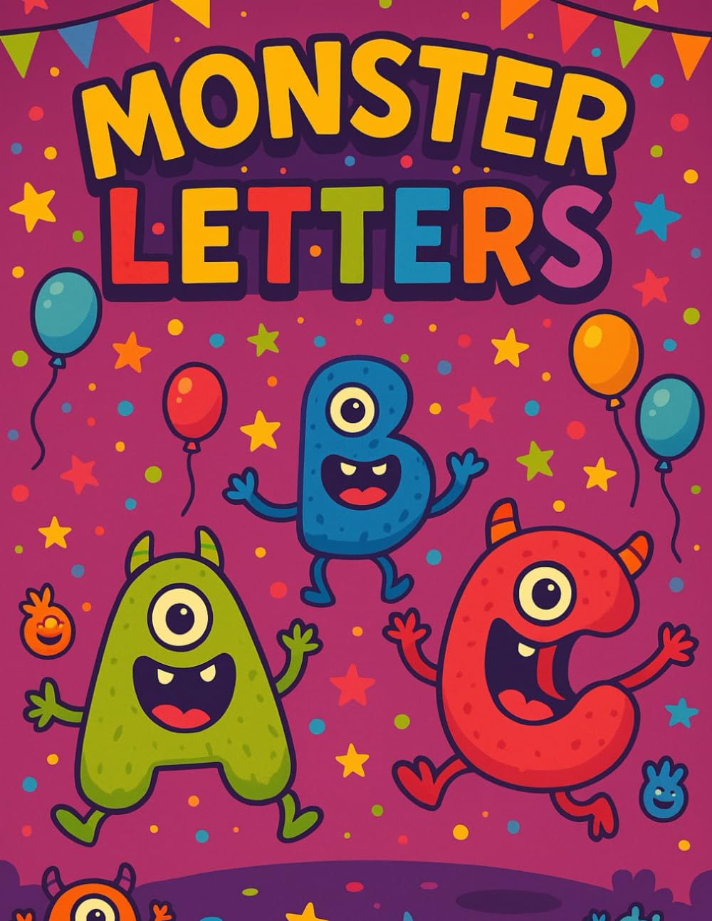 Monster Letters - ABC Tracing Workbook for Kids Learn to Write Letters A–Z: 110 Pages of Alphabet Tracing and Letter Learning Activities