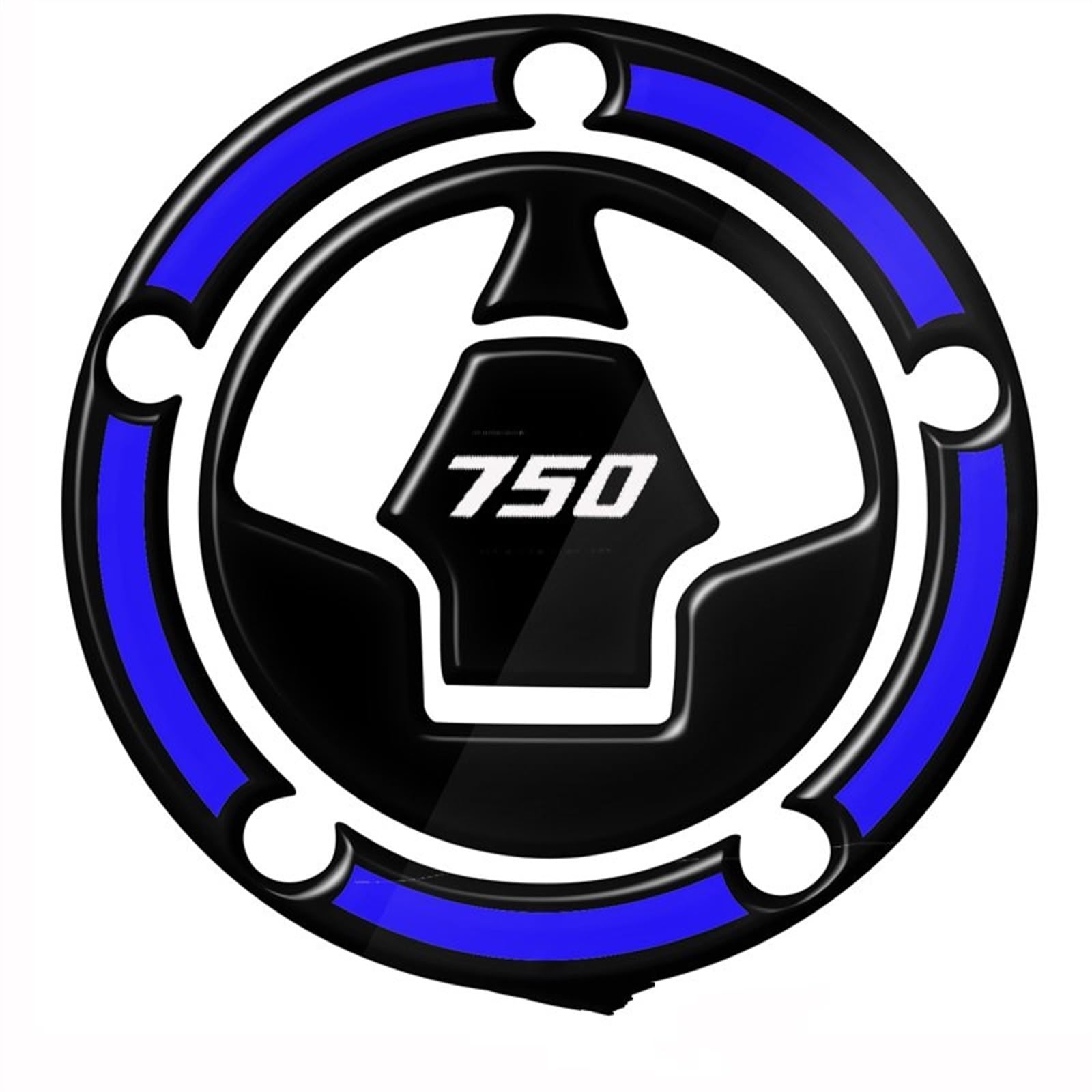 Dtsgcx Color2 Motorcycle Sticker Decal Emblem Tank Pad Gas Cap Protector Cover For Kawasaki For Z 750(Color2)
