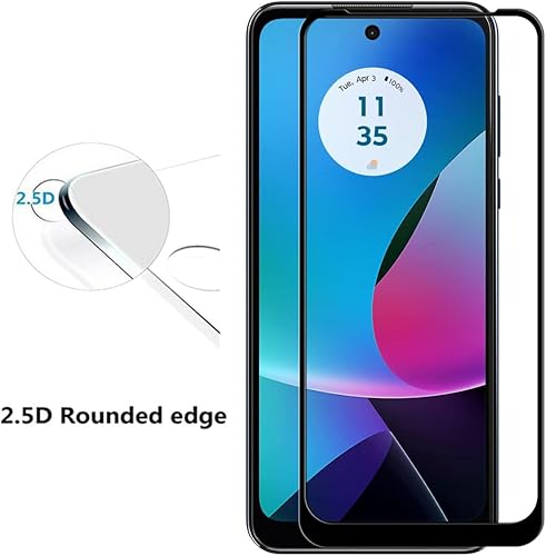 Miniatura 3 de Tonvizern Paquete de 3 protectores de pantalla de vidrio templado para Motorola Moto G Play (2023) cobertura completa, protector de pantalla de