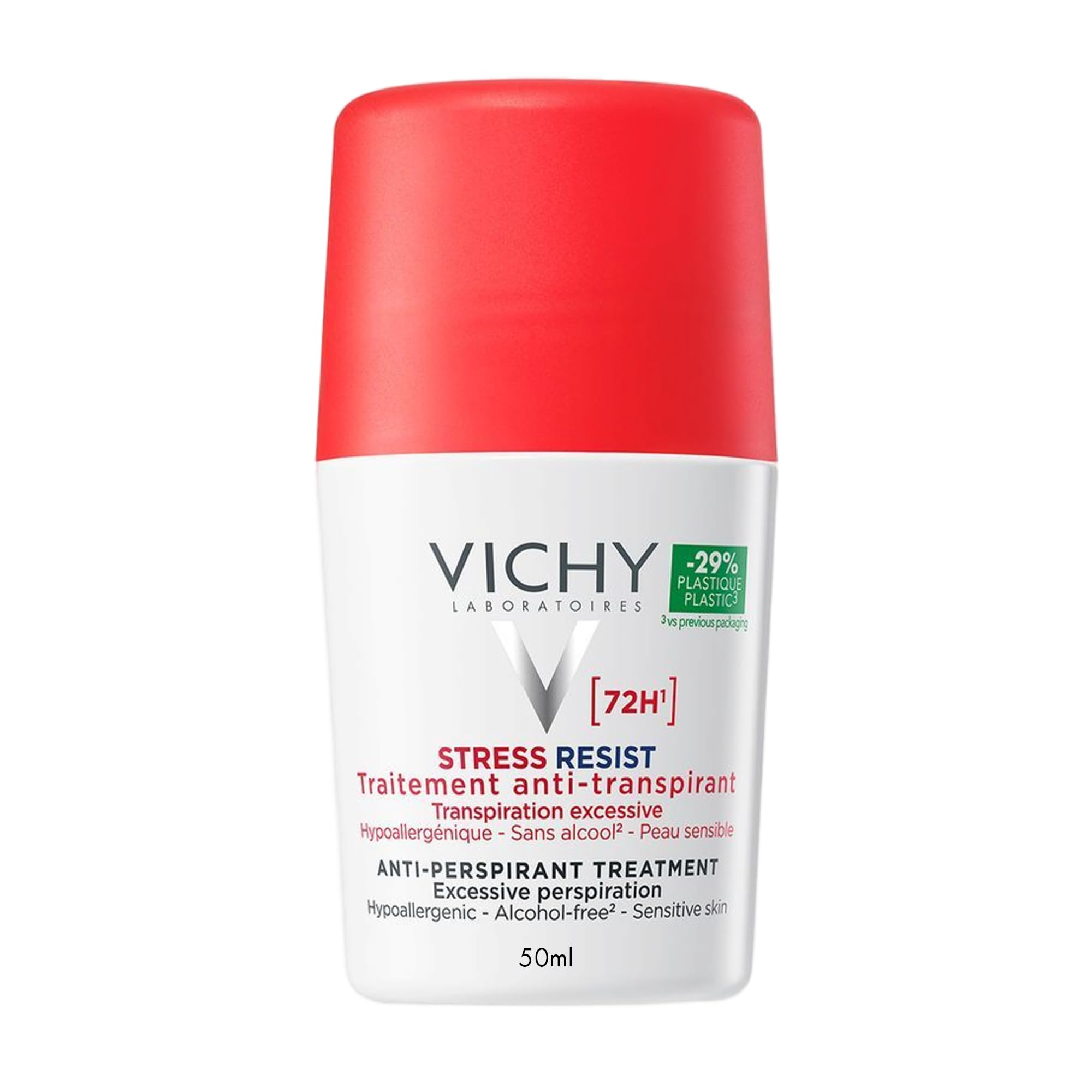 Vichy Déodorant Roll-On Anti-Transpirant 72h Peaux Sensibles Aisselles
