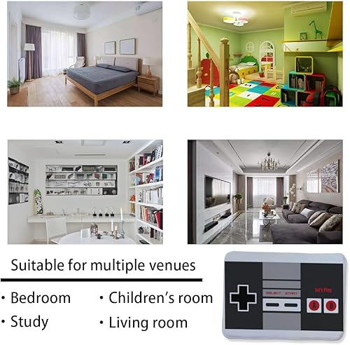 Miniatura 5 de MELONE Alfombra grande con estampado de videojuegos, para decoración de sala de juegos, decoración de dormitorio de niños, impresión 3D, decoración