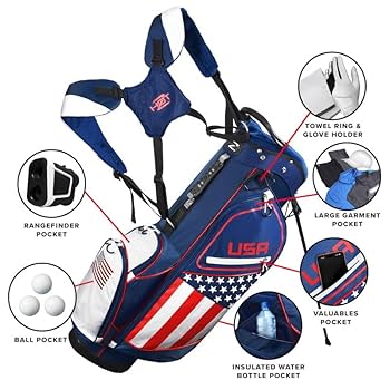 Amazon | Hot-Z Golf アメリカ国旗 デラックス 星条旗 14ウェイ