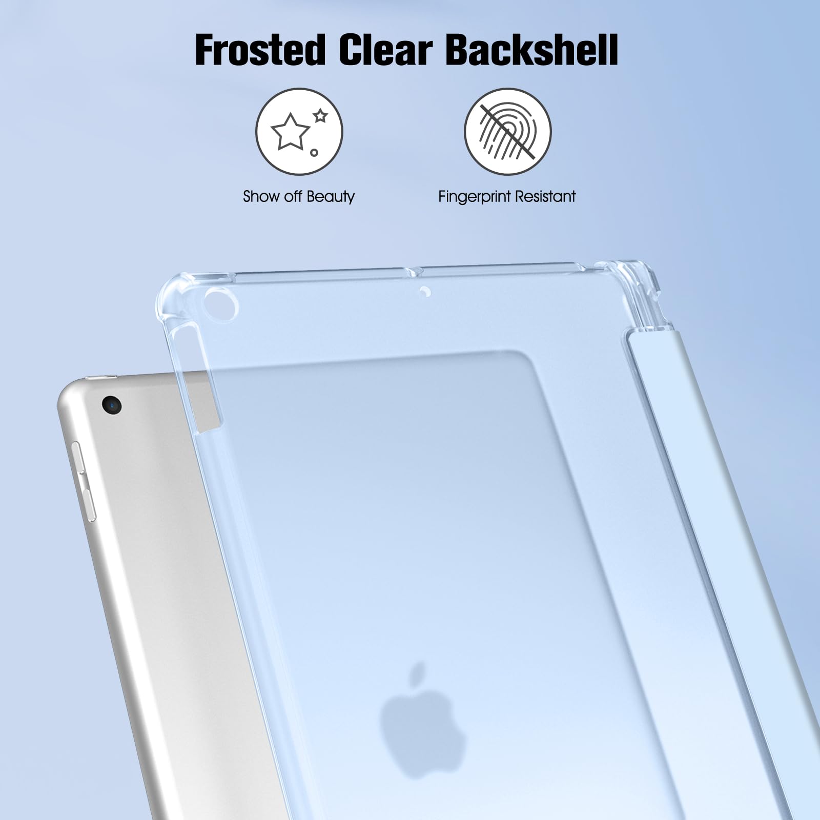 Custodia IPad 10.2 Pollici 9a/8a/7a Generazione – Cover Sottile Con Supporto Regolabile E Sleep/Wake