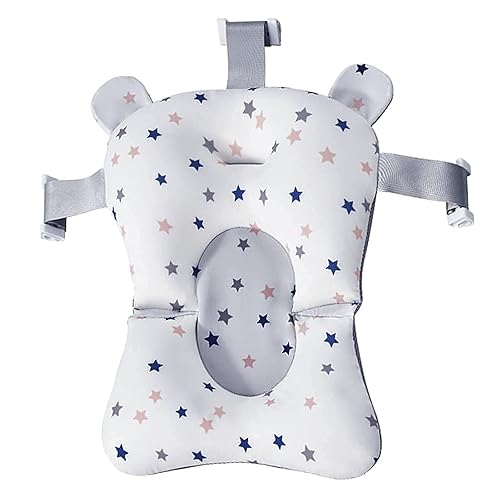 Miniatura 2 de Cojín de baño para bebé, alfombrilla para bañera para recién nacidos, red de apoyo de baño para bebé, almohada antideslizante flotante para bañera