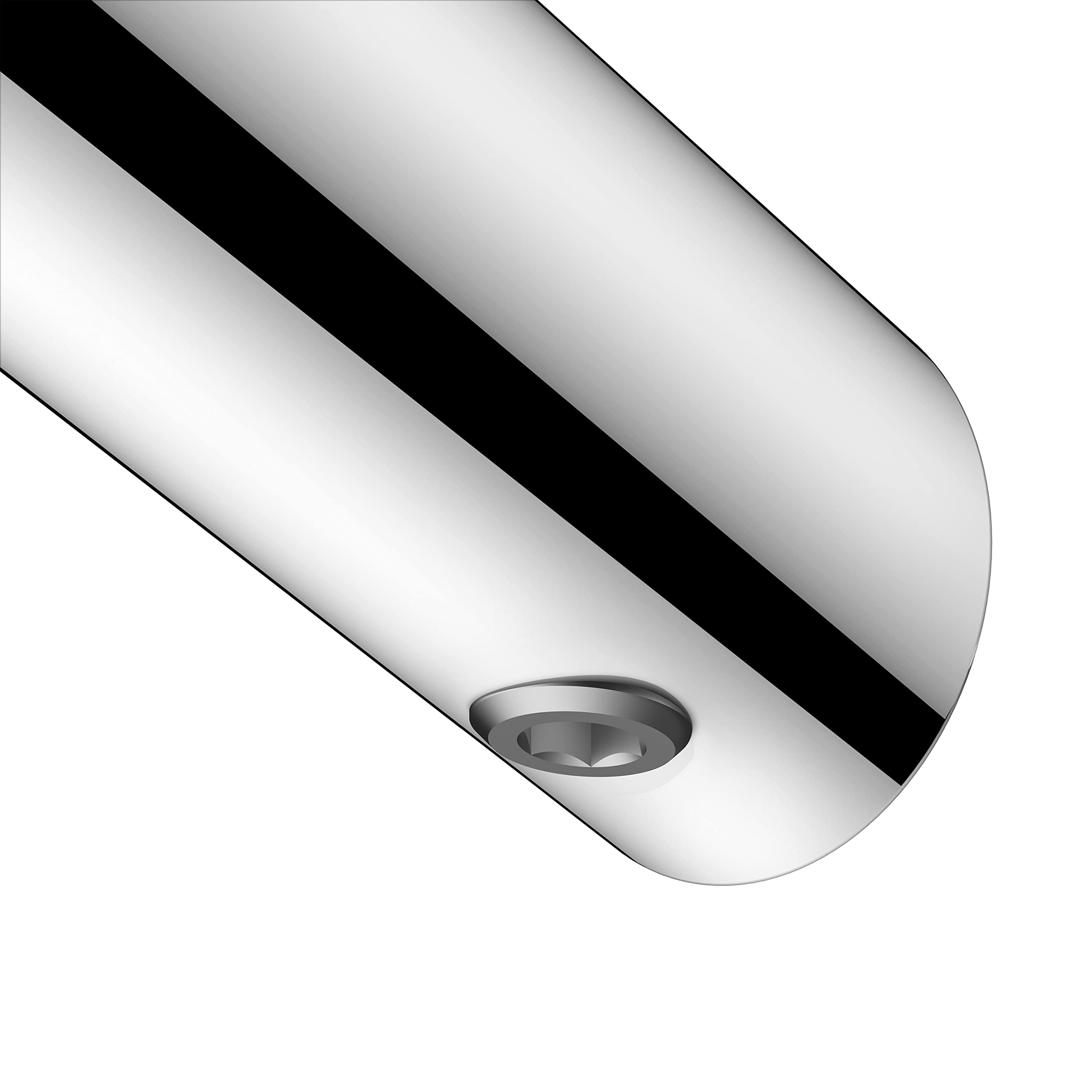 KEUCO REVA Haczyk na ręczniki, metal chromowany, Made in Germany, do ręczników i szlafroków, ze śrubami i kołkami, haczyk ścienny do wiercenia