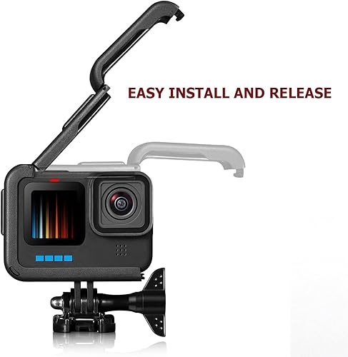 Miniatura 2 de Marco de esqueleto para GoPro Hero 12 11 10 9 Monturas de cámara Los marcos compatibles con Go Pro Hero11 Hero10 Hero12 Carcasa negra Jaula Holder