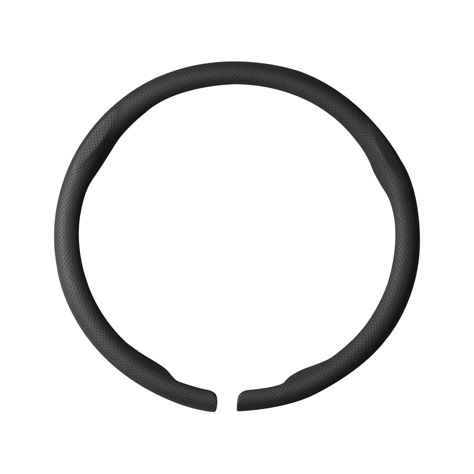 Ergocar Housse De Volant Cuir Respirante Doublure Antidérapante en Fibre Carbone 15 Pouces (38 Centimètres) Accessoire d'Intérieur pour Voiture Convient à La Plupart des Véhicules