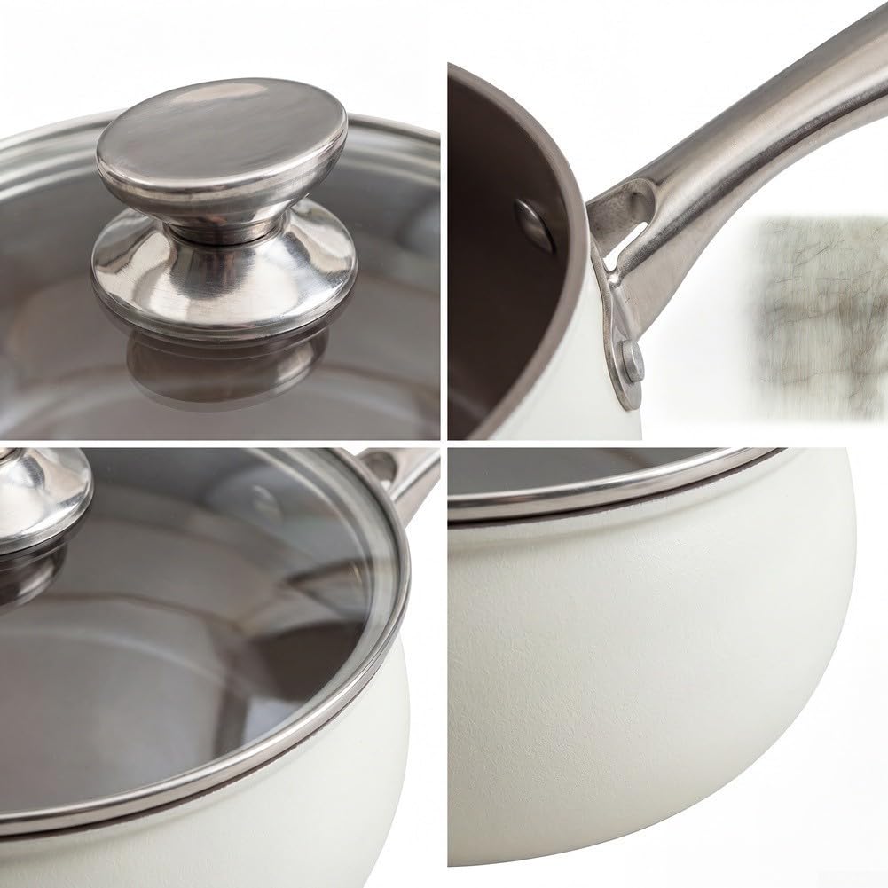 Olla Grande Metal 14L Antiadherente Inducción(White)