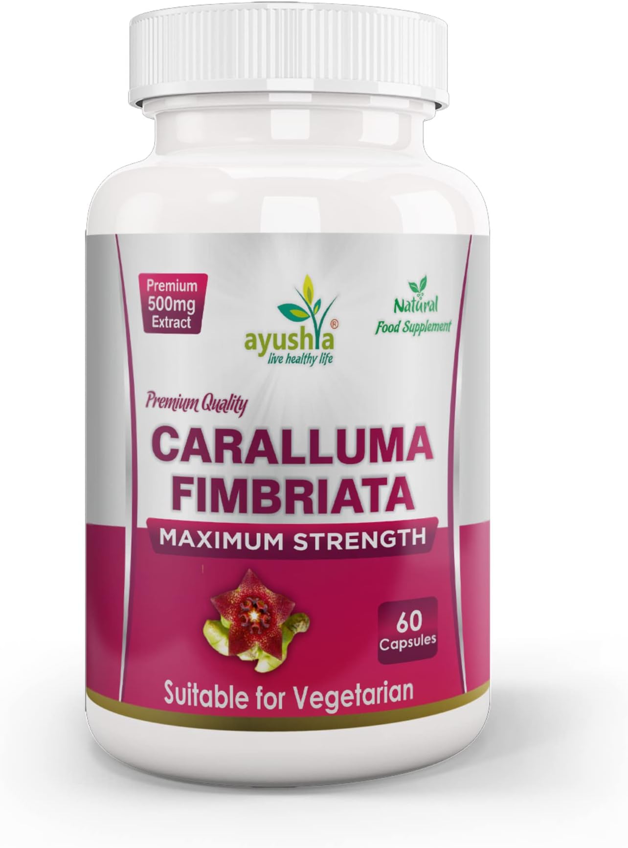Caralluma Fimbriata Capsule, Natural, 60 Count (Pack of 1)