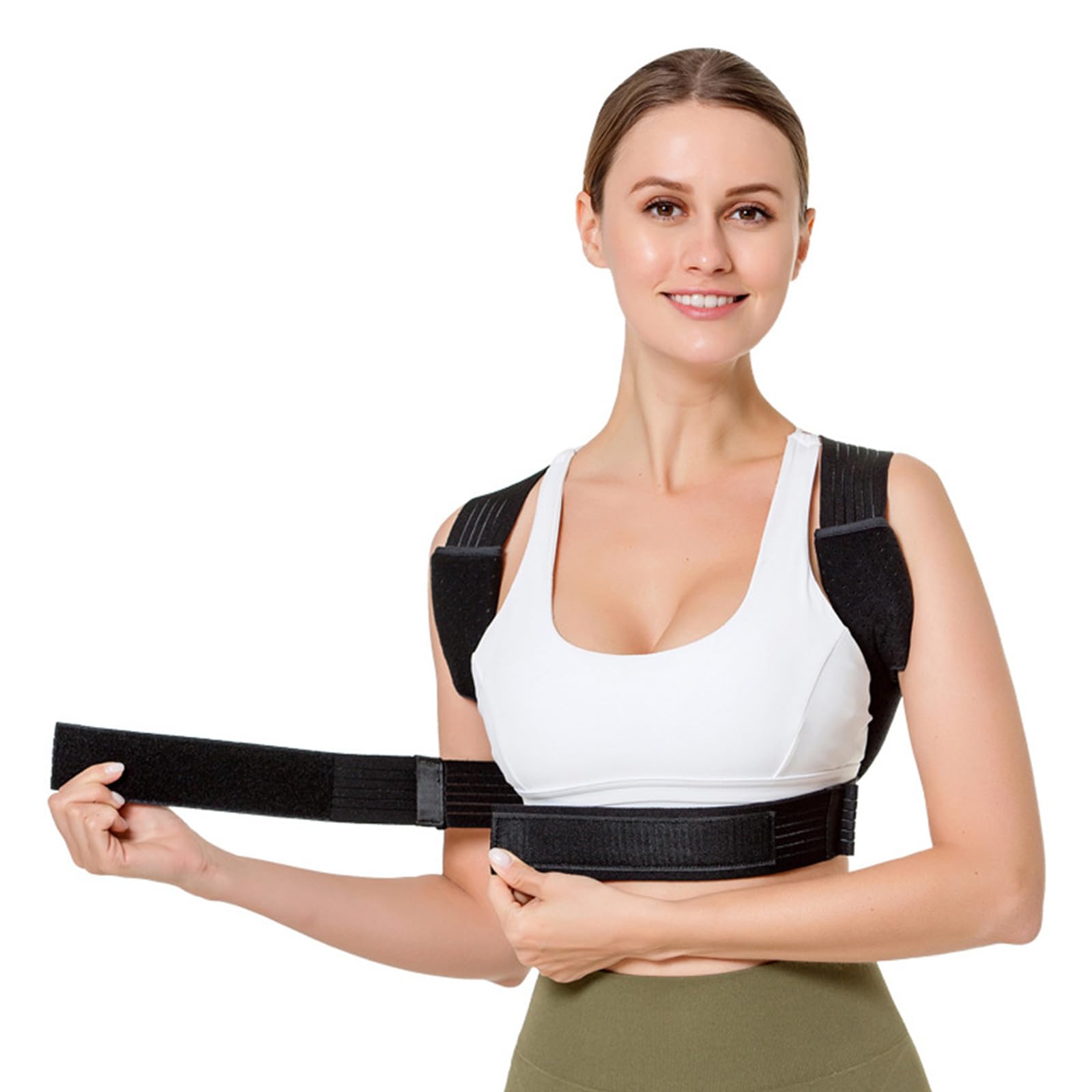 Amazon | ILZAPT 姿勢矯正器 レディース メンズ 調節可能な背中上部