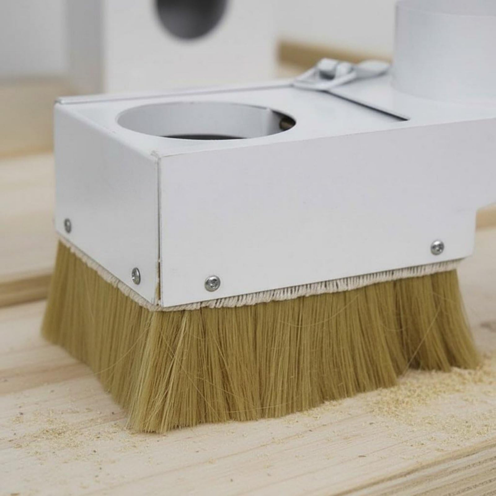 Cubierta de Polvo para Fresadora CNC Cepillo Colector Adaptador Escoba de Husillo con Hierro Resistente y Rendimiento Preciso Adecuada para Control de , 75MM , Nuevo Tirador Hierro
