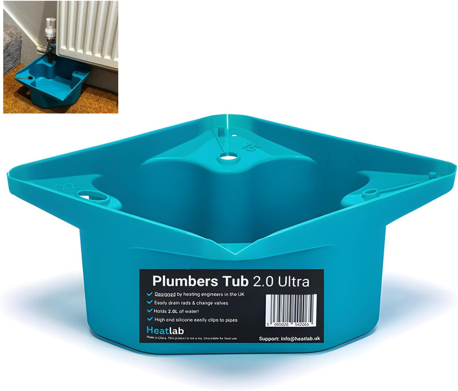 – The Ultimate Plumb Tub 2.0 XL High Capacity Plumbers Tub - Essential Plumbing Tools for Radiator Draining & More. Designed & Patented By Heatlab UK We Create Innovative Plumbers Tools