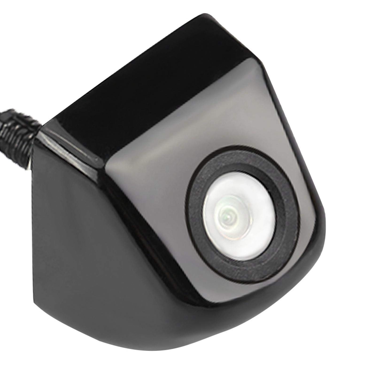 Telecamera di Backup IP67 170 Gradi Telecamera per retromarcia per autoveicoli grandangolari Impermeabile Parcheggio Visione CCD Universale per Tutte Le Auto 12V DC(Bianco)
