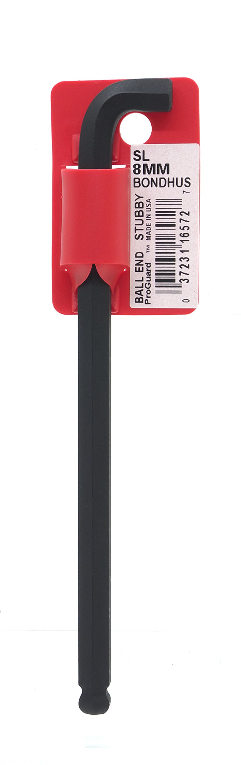 Bondhus Multi Sbl8mm Stubby Long Series Ballend Hex Key, 8Mm, 16572