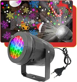 Refletor Laser Led para Decoração Natalina, Projetor de Luzes para Festas, Iluminação Decorativa