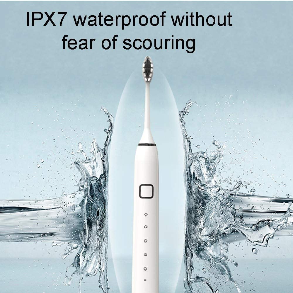 Spazzolino elettrico IPX7 Modalità di spazzolatura impermeabile 5 2 minuti timer intelligente USB Spargi for spazzolino da denti ricaricabile Design sottile for il viaggio di lavoro for le vacanz