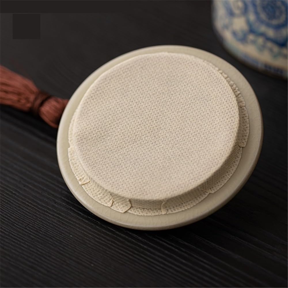 Bote de té Lata de cerámica China for Guardar té con Tapa sellada y asa de Transporte. Recipiente Recto Caja de té
