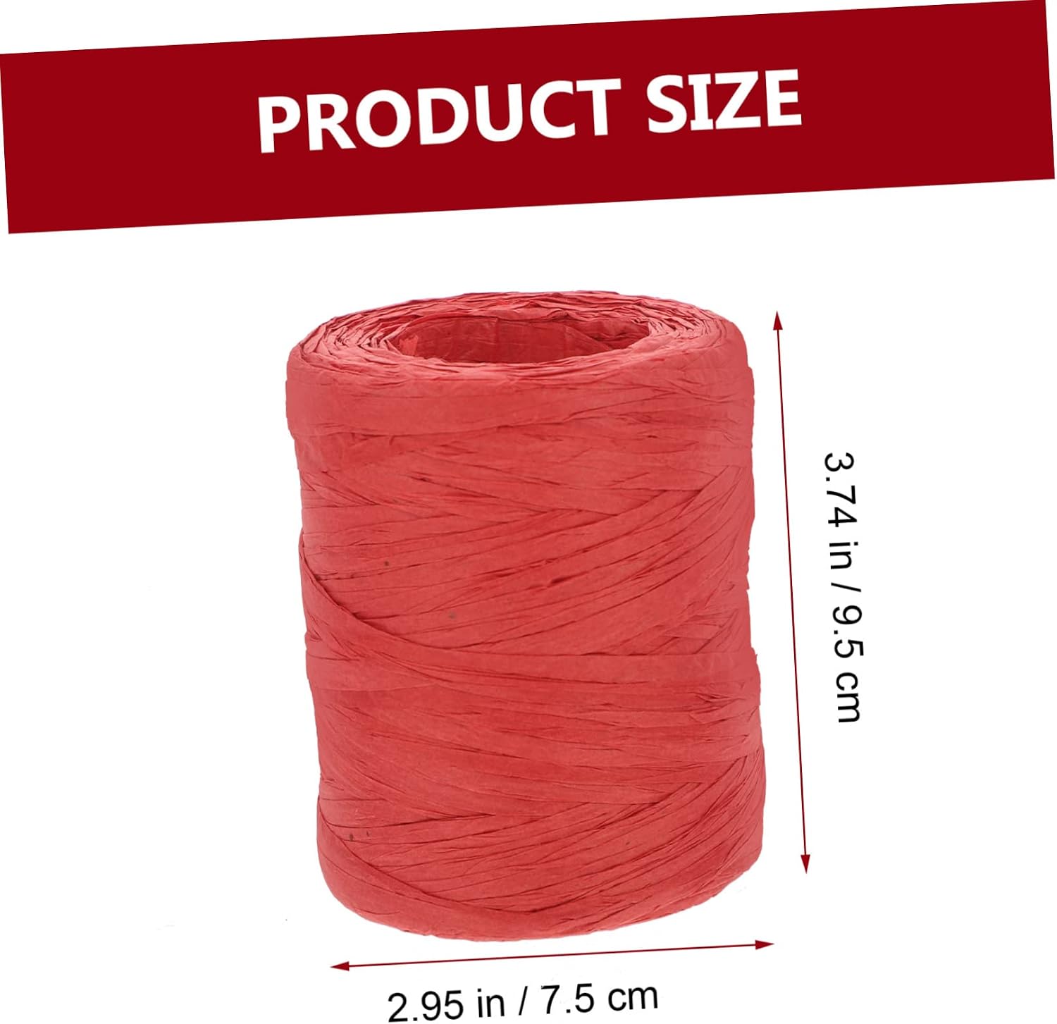 Tofficu 3rolls Xmas Raffia Paper Rope for Wrapping Twine String for Crafts Party Decorations and Floral Arrangements