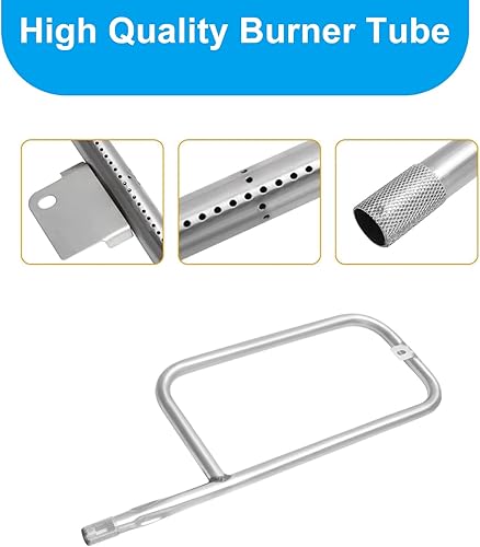 Miniatura 5 de 76447582 Rejillas de cocción de hierro fundido de 17 pulgadas y 60040 kits de tubo de quemador de parrilla de 17 pulgadas para parrillas Weber Q100