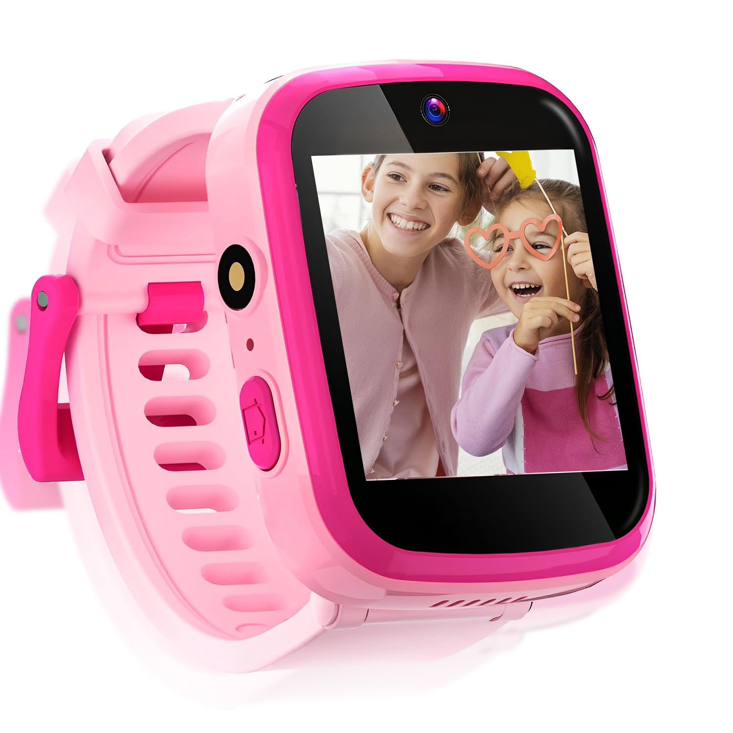 ECASA™ Kids Smart Watch Toys for 3-10 Year Old Toddler, Kid Smartwatches with HD Camera, Touchscreen, Educational Games, Music Player, Toddler Watch Learning Toys (Pink)