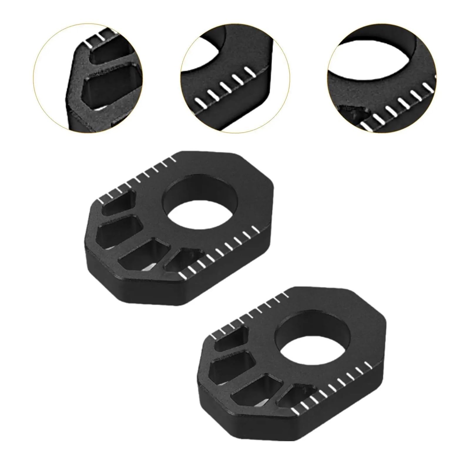 Ajusteur de Chaîne Ajusteur de chaîne de vélo tout-terrain Convient pour Honda CRF250L CRF300L, blocs d'essieu arrière, tendeur de chaîne, pièces hors route Tendeur de Chaîne de Réglage de | Blue