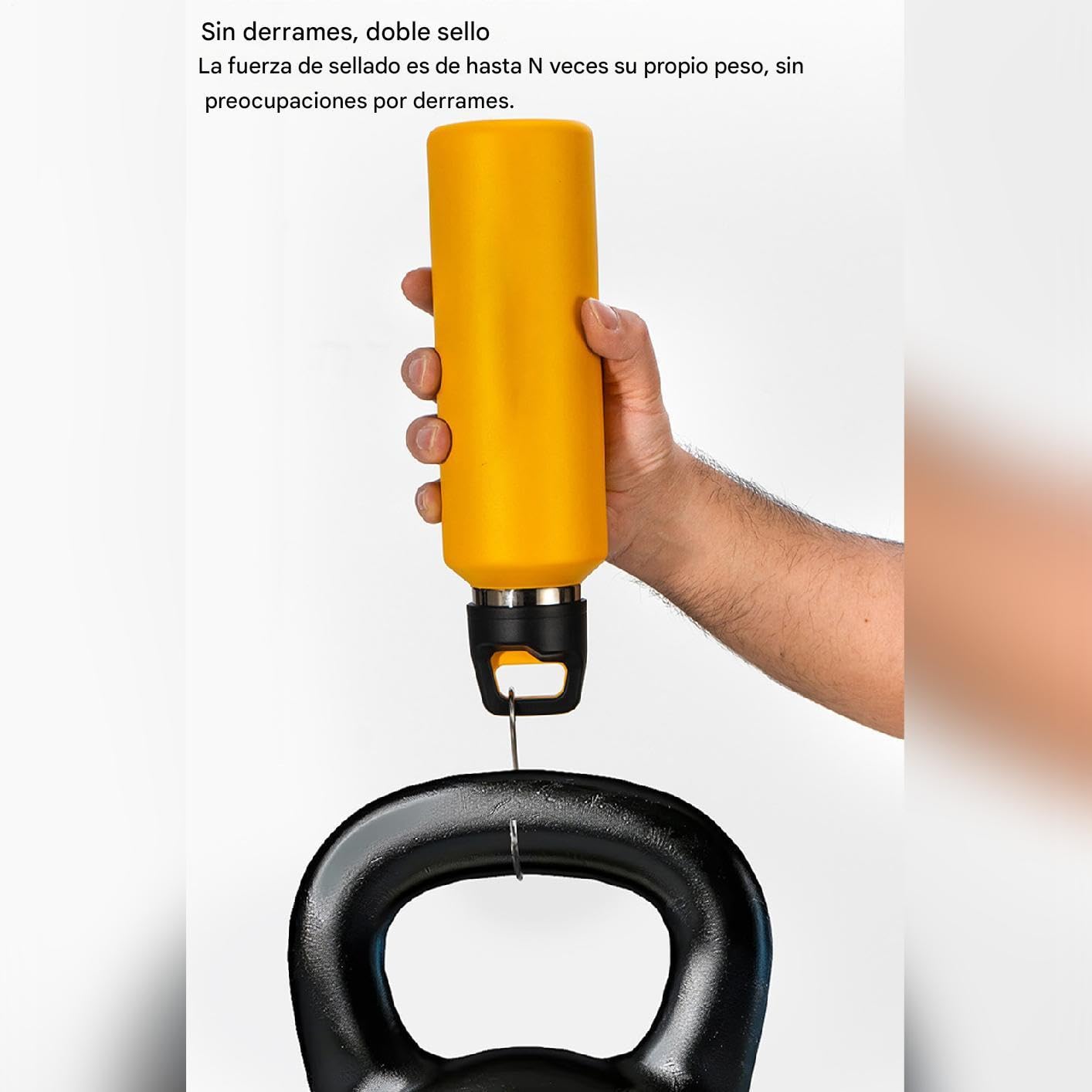 Metall-Trinkflasche, wasserdicht, 600 ml, wiederverwendbar, groß, für Outdoor, Reisen, Camping, Sport, Fitnessstudio, Zuhause, Büro, Schule