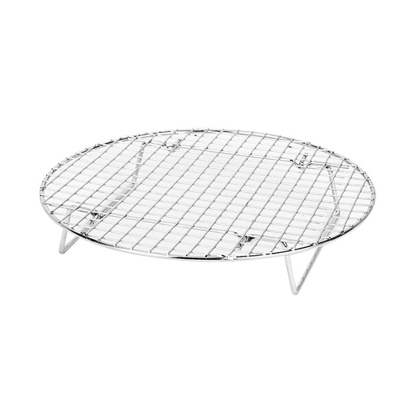SHINLHUA Cooling and Baking Rack Rust Proof Non Stick Bread Cooling Rack Easy to Clean BBQ Net Grilling for BBQ Foldable Baking
