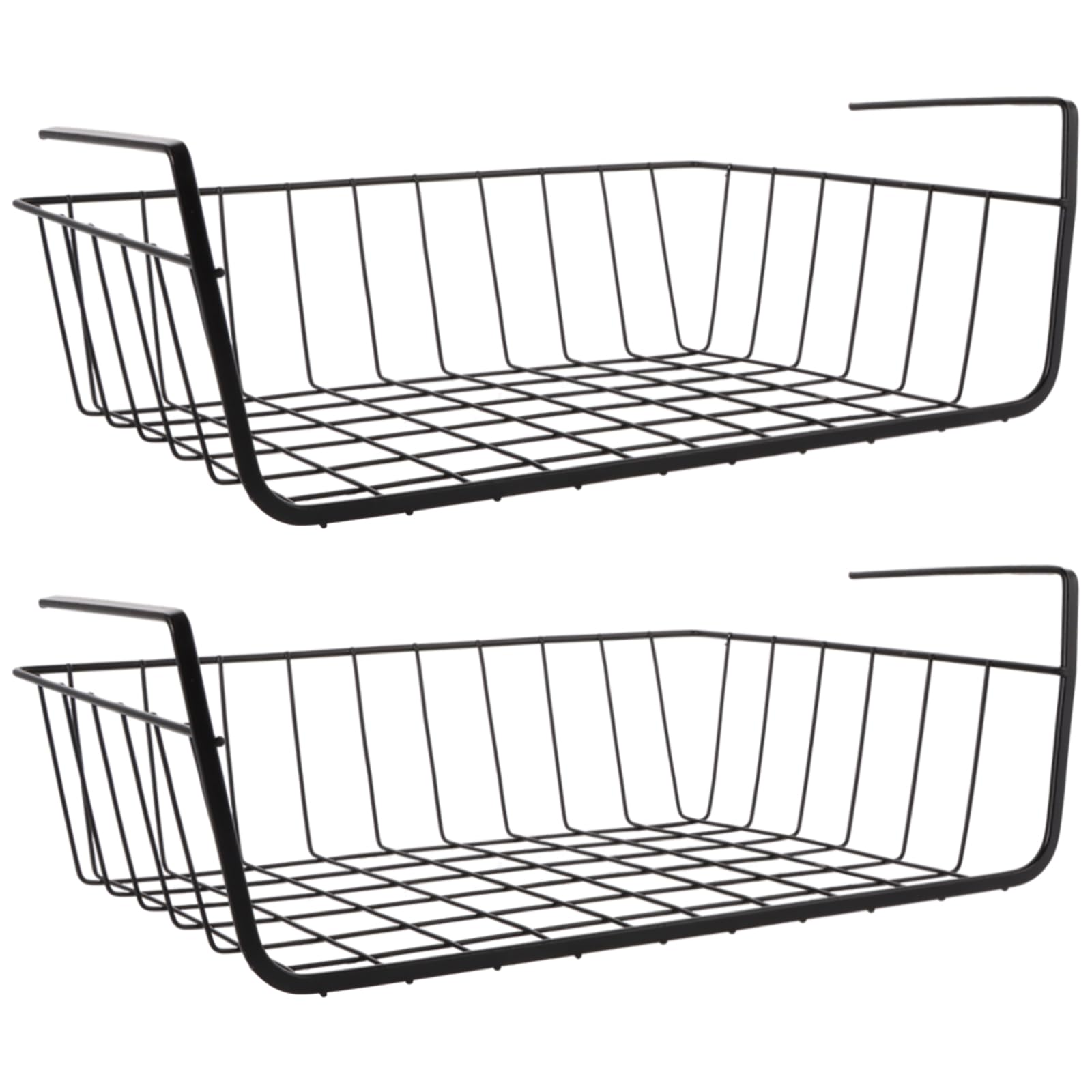 lot 2 paniers suspendus rangement 34cm