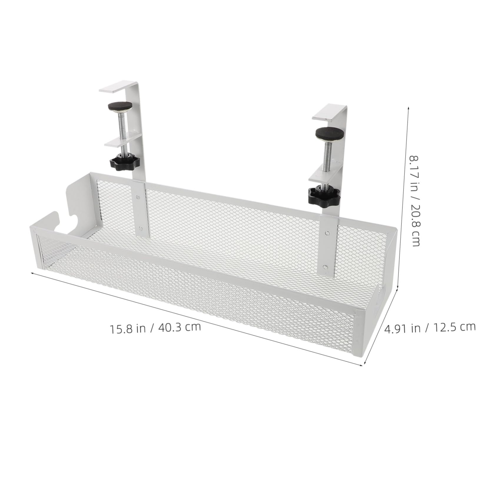 Contenitore Sotto Tavolo per Accessori di Gioco Organizzatore Cavi Sotto la Scrivania Staffa Gestione Cavi Organizzatore Filo Metallico per Scrivania senza Perforazione