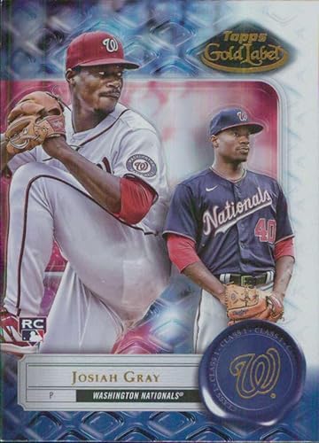 2022 Topps Gold Label Class 1#80 Josiah Gray Washington Nationals Rookie Baseball Card - GotBaseballCards
